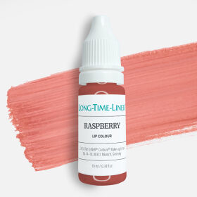 Raspberry - hybrydowy, chłodny i kryjący pigment do ust, pudrowy róż 10ml.