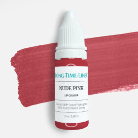 Nude Pink - chłodny, hybrydowy pigment do ust w pudrowym różowym odcieniu 10ml.