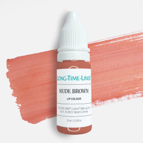 Nude Brown - ciepły, nieorganiczny pigment do ust w pudrowym brązowym odcieniu 10ml