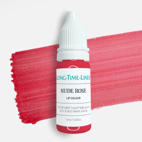 Nude Rose - ciepły, kryjący, organiczny pigment do ust w odcieniu pudrowego koralowego różu 10ml.