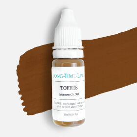 TOFFEE - hybrydowy pigment do brwi- ciepły średni brąz