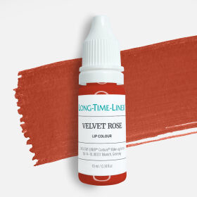 Velvet Rose - hybrydowy, ciepły i kryjący pigment do ust, delikatny pudrowy róż 10ml