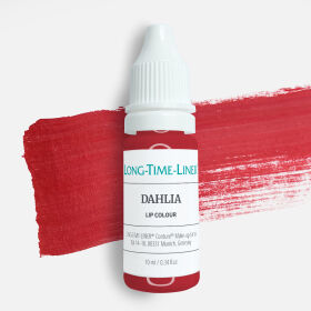 Dahlia - hybrydowy, ciepły i pół-transparentny, pudrowy stary róż z nutą brązu pigment do ust 10ml.