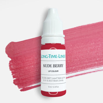 Nude Berry - hybrydowy, chłodny i kryjący pigment do ust, pudrowy różowo purpurowy 10ml