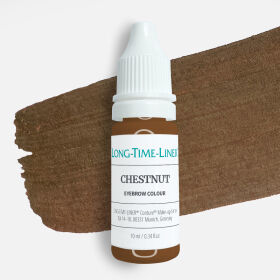 Chestnut - chłodny, hybrydowy, intensywny szaro-brązowy pigment do brwi 10ml.