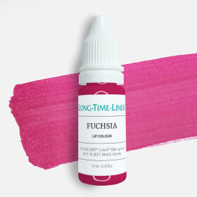 Fuchsia - organiczny, chłodny i transparentny pigment do ust, intensywny różowo purpurowy 10ml.