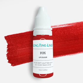 Fox - hybrydowy, chłodny i pół-transparentny pigment do ust, intensywna rubinowa czerwień 10ml.